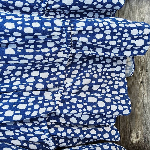 Eloquii Elements Blue & White Blouse Size 18/20 - Picture 8 of 9